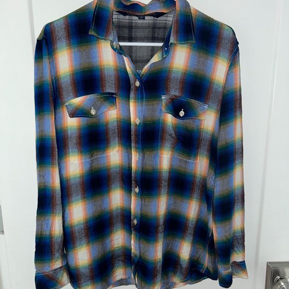 GAP Pendleton plaid flannel shirt sz L NWOT - Picture 1 of 5